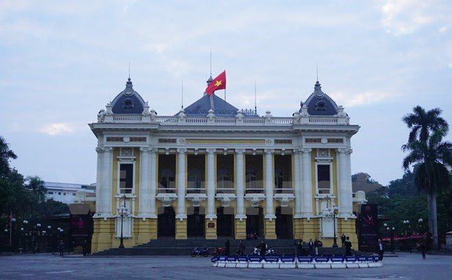 Nhà hát lớn Hà Nội. (Ảnh: Võ Phương/Vietnam+)